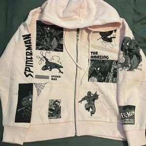 Pink Spider-Man Zip-up Hoodie